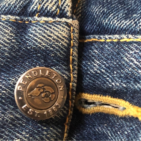 Pendleton Western Denim And Wool Jacket - Picture 9 of 13